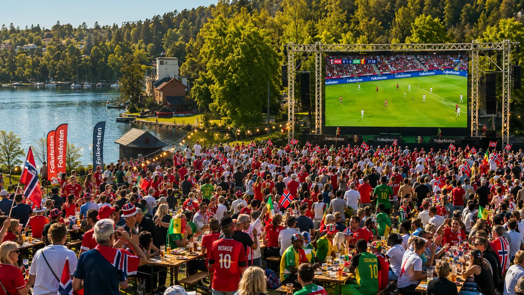 Norge mot Senegal – Folkefesten på Kadettangen